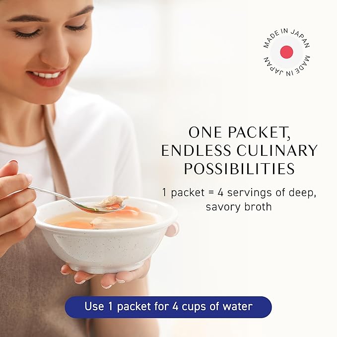 Umeken Takumi Stock Powder, Dashi Japanese Packets for Flavoring your Meals, Umami, Japanese Bonito & Dashi Seasoning Powder with 4 Portions per Packet, No MSG Added, 26 Packets, 7.4 oz Box, Pack of 2