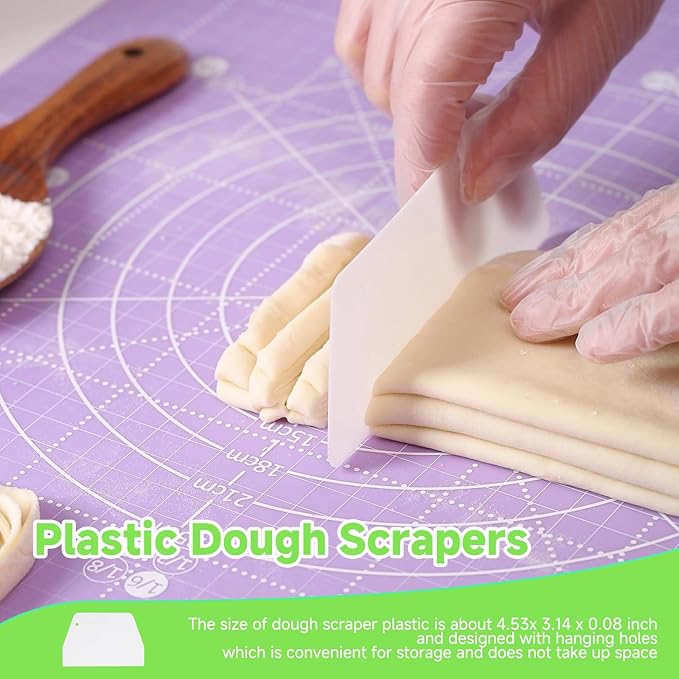 Bread Lame and Dough Scraper Set for Scoring and Shaping Dough – Perfect for Home Bakers to Create Artisan-Style Bread with Ease, Includes Dough Cutting Board Tool for Effortless Baking