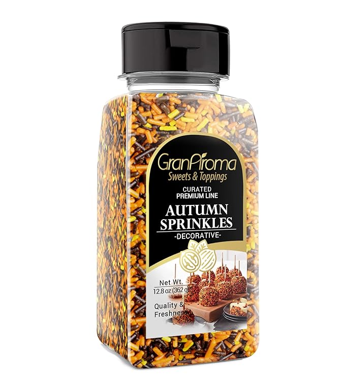 GranAroma Autumn Sprinkles, 12.8 oz, Decorative, Cakes & Cupcakes