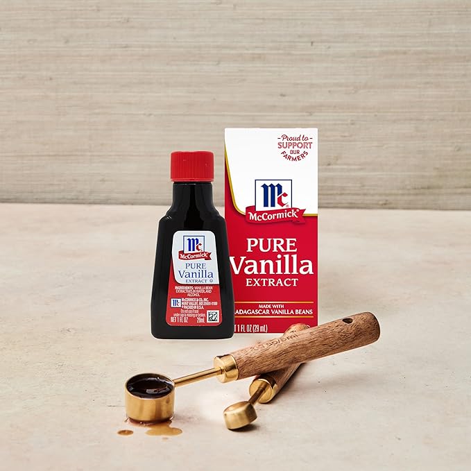 McCormick Vanilla Extract, Pure, Gluten Free, Non-GMO, Made with Madagascar Vanilla Beans, 1 fl oz