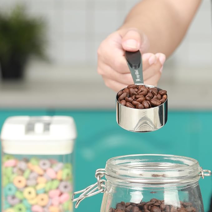 1/8 Cup Magnetic Grips Stainless Steel Measuring Cup -1PCS