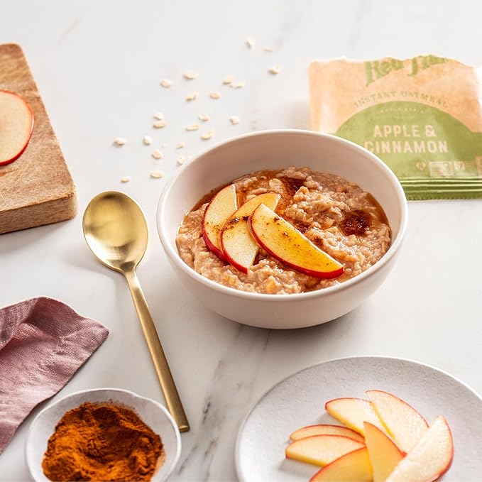 Bob's Red Mill Instant Oatmeal Packets, Apple & Cinnamon, 6 Packets Total, Non-GMO, Gluten Free, Whole Grain