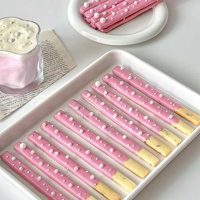 Sprinkles for Cake Decorating, 11Oz White Pearl Sprinkles 6 Sizes Mix for Cake Cupcake Ice Cream Donuts Cookie Baking Toppings