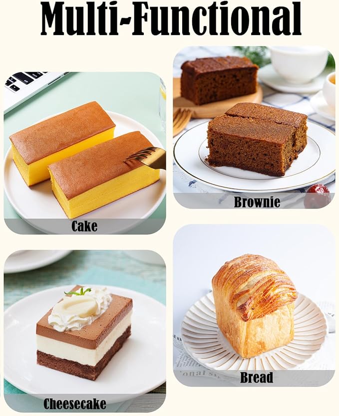 Mini Silicone Bread Loaf Pan, Non-Stick Bread Pans for Baking,Flexible Silicone Baking Molds for Bread, Cake, Meatloaf Size: 7.5''L x 3.7''W x 2.1''H (4PCS-Red+Green+White+Purple)