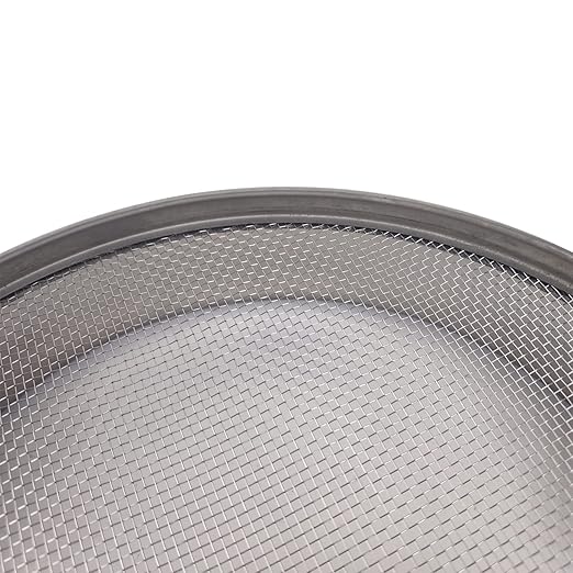 LABALPHA 10 Mesh Lab Sieves, 10 Mesh Test Sieve, 12'' Diameter, 304 Stainless Steel Wire Cloth (2mm)
