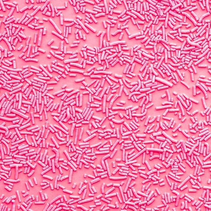 GranAroma Pink Sprinkles, Decorative, Cakes & Cupcakes (Pink, 5.5 Ounce)