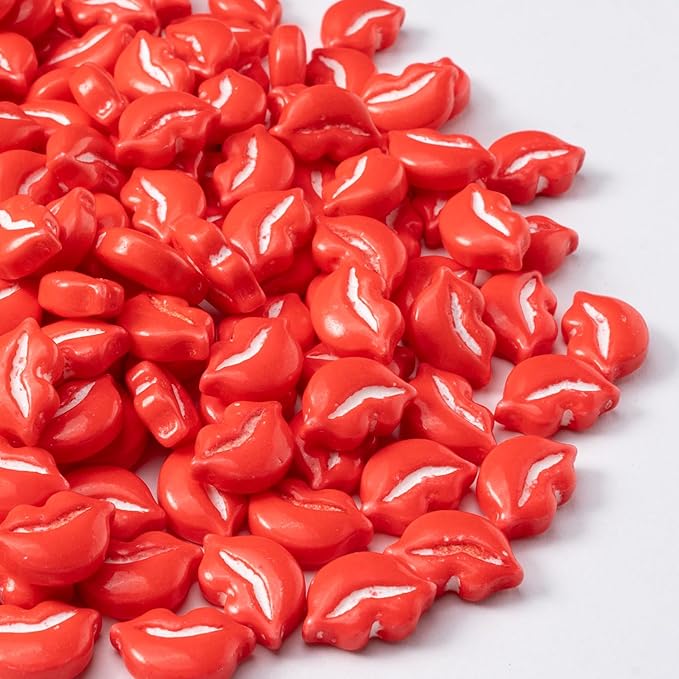 Cobakey Red Sprinkles for Cake Decorations 3.52 ounce Hot Kiss Sugar Sprinkles for Cupcake Toppers Wedding Party Valentines Halloween Christmas Supplies