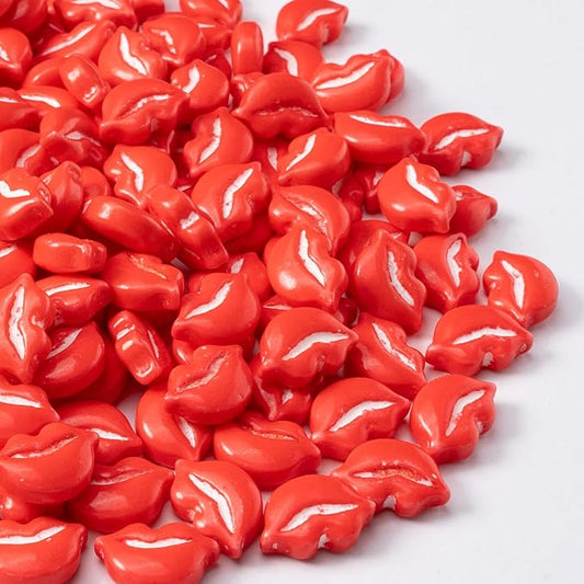 Cobakey Red Sprinkles for Cake Decorations 3.52 ounce Hot Kiss Sugar Sprinkles for Cupcake Toppers Wedding Party Valentines Halloween Christmas Supplies