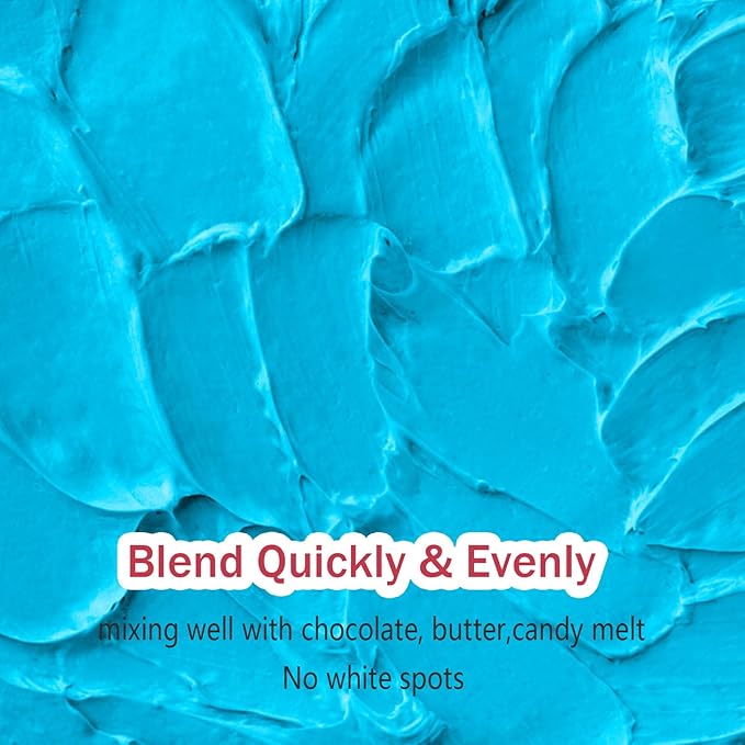 Blue Oil Based Food Coloring for Chocolates Melts - 30ML Tasteless Liquid Edible Oils Food Dye Candy Cookies Decorating, Vivid Oil Food Color Baking Frosting Cake Decorations,Soap & Cosmetics, Non-GMO
