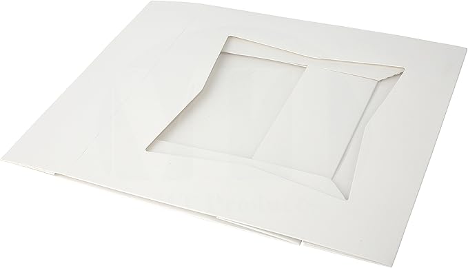 MT Products White Bakery Boxes 8" x 8" x 2.5" - Elegant Pastry Boxes (Pack of 10) - Made in USA