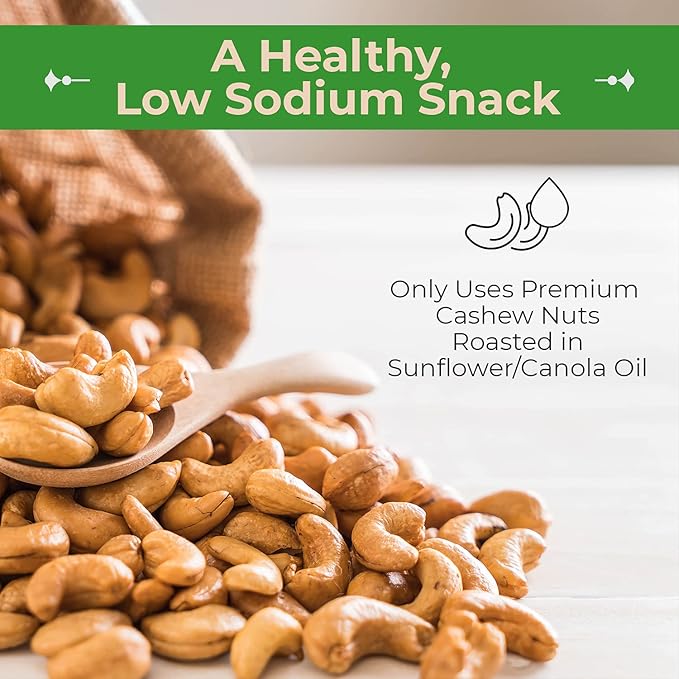 Sincerely Nuts – Whole Cashews - Roasted and Unsalted | High in Protein Everyday Healthy Snack - Rich in Nutrients |Vegan, Keto & Kosher | Gourmet Quality Vegan Cashew - 3 (LB). Bag