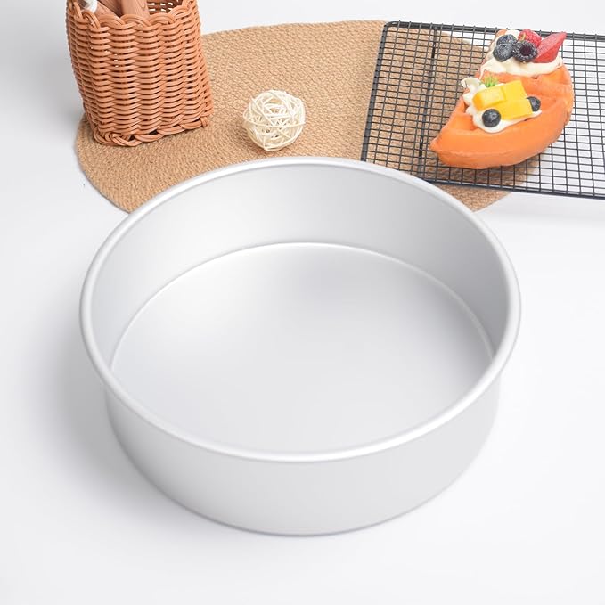 12×3 round Cake Pan,Aluminum cake tin baing pan for birthday cake party (12×3 round Cake Pan)