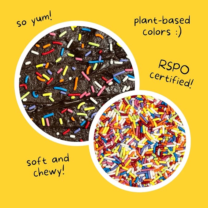 Rainbow Softies Natural Sprinkles by Supernatural, Made in USA, No Artificial Dyes, Soy Free, Gluten Free, Vegan, 16oz