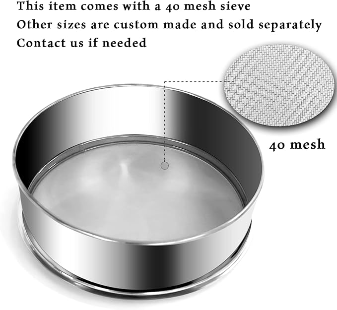 110V Stainless Steel 300mm/40 Mesh Electric Vibrating Sieve Machine Sifters for Powder Particles