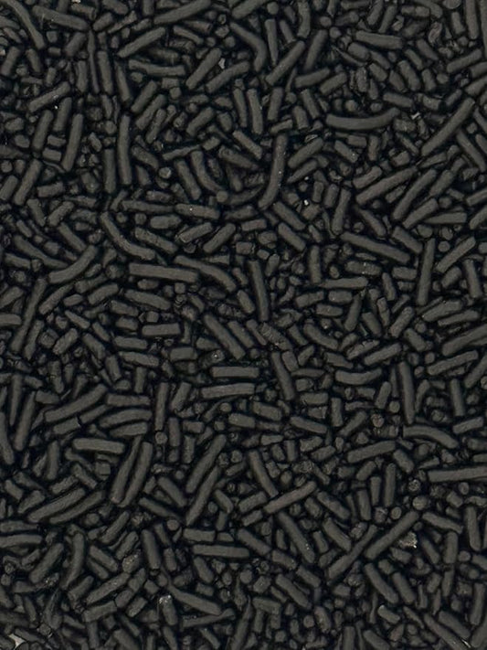 Black Sprinkles for Baking Cakes, Cupcakes, Cookie Decorations, Ice Cream and Donut Toppings Edible Decorating Baking Supplies - 4 oz package (Black)
