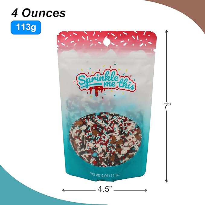 Fancy Christmas Sprinkle Blends - Holiday Sprinkles For Cookie Decorating, Cake Decorating, Baking, Or Hot Chocolate - Christmas Sprinkles Bulk - Christmas Sprinkles For Cookies (O.M.G. - Oh My Gingerbread)