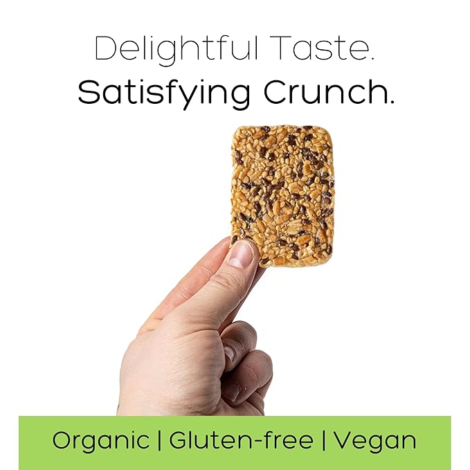 Top Seedz Deluxe Organic Gluten Free Vegan Seed Crackers and Roasted Seeds Bundle | 1 Pouch of Sea Salt Roasted Seeds | 5 Packs of Sea Salt Crackers