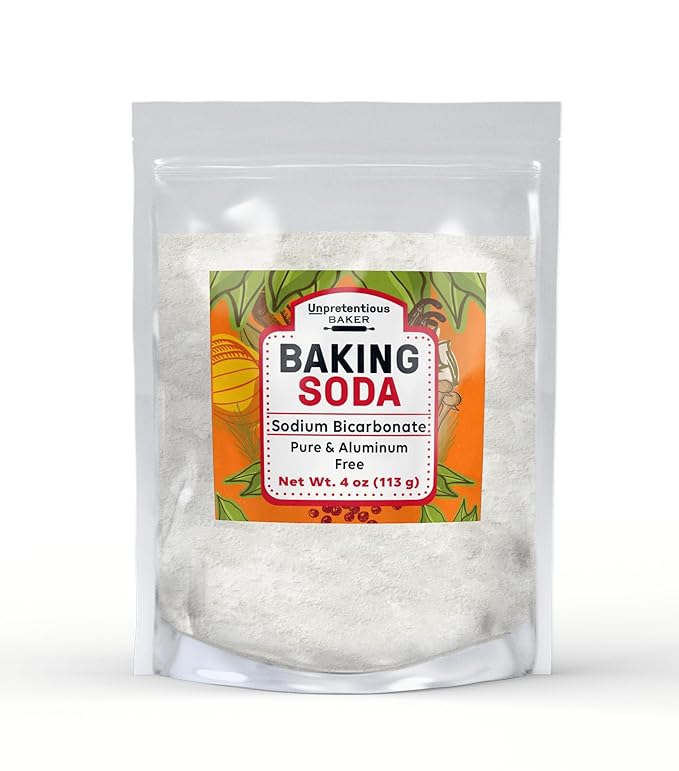 Unpretentious Baking Soda, 4 oz, Great for Baking & Cooking, Leavening Agent, Pure Sodium Bicarbonate