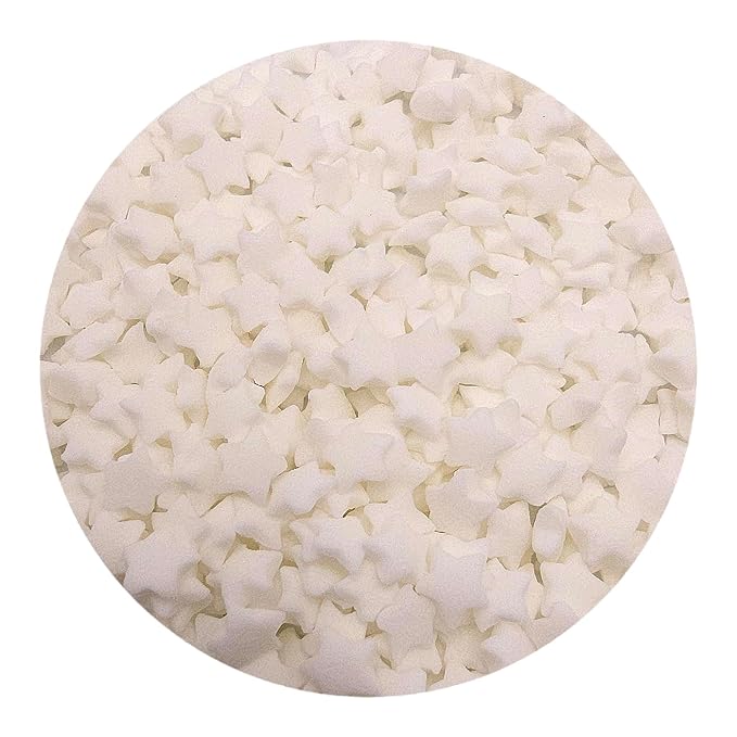NCS White Stars Edible Sprinkles, 8 ounces