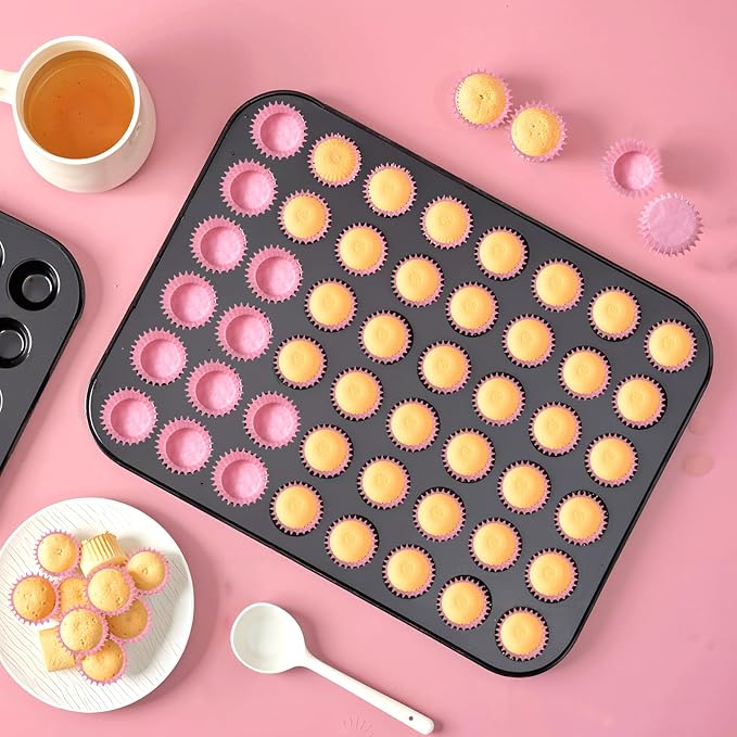 1000pcs Mini Cupcake Liners for Baking 1inch Muffin Liners Small Truffles Chocolate Cupcake Wrappers Small Candy Paper Cup Making Supplies for Wedding Birthday Holiday Party Baby Shower,Pink