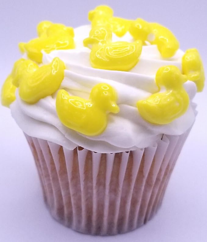 NCS Yellow Rubber Duck Shape Edible Candy Sprinkles, 8 ounces