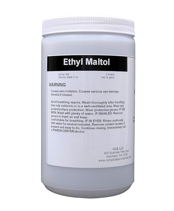 Ethyl Maltol 99% Pure Food Grade Powder - Premium Sweetener and Flavor Enhancer (250 GRAMS)