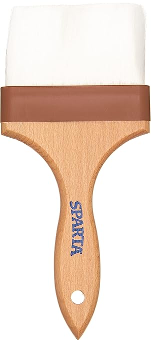 SPARTA 4039900 Nylon Wide Brush, Flat With Nylon Bristles, 4 Inches, Brown, (Pack of 12)