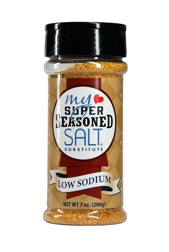 My SUPER SALT® Seasoned – Functional All-Purpose Salt Substitute - 85% Less Sodium - Everyday Flavor with Smart Mineral Support - 6 oz
