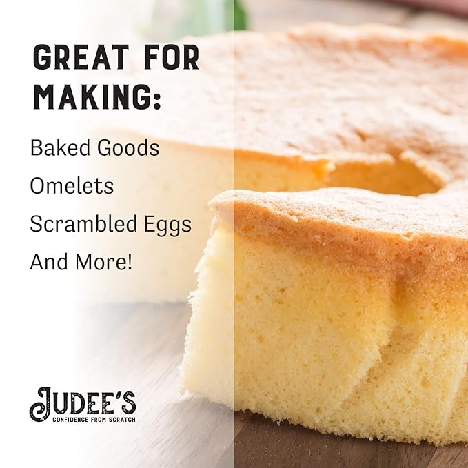 Judee's Gluten Free Dried Whole Egg Powder - Eggs & High-Protein Meal Prep - Versatile Baking & Protein Powder Substitute - For Camping Meals & Long-Term Storage - 3 lb - Pack of 15