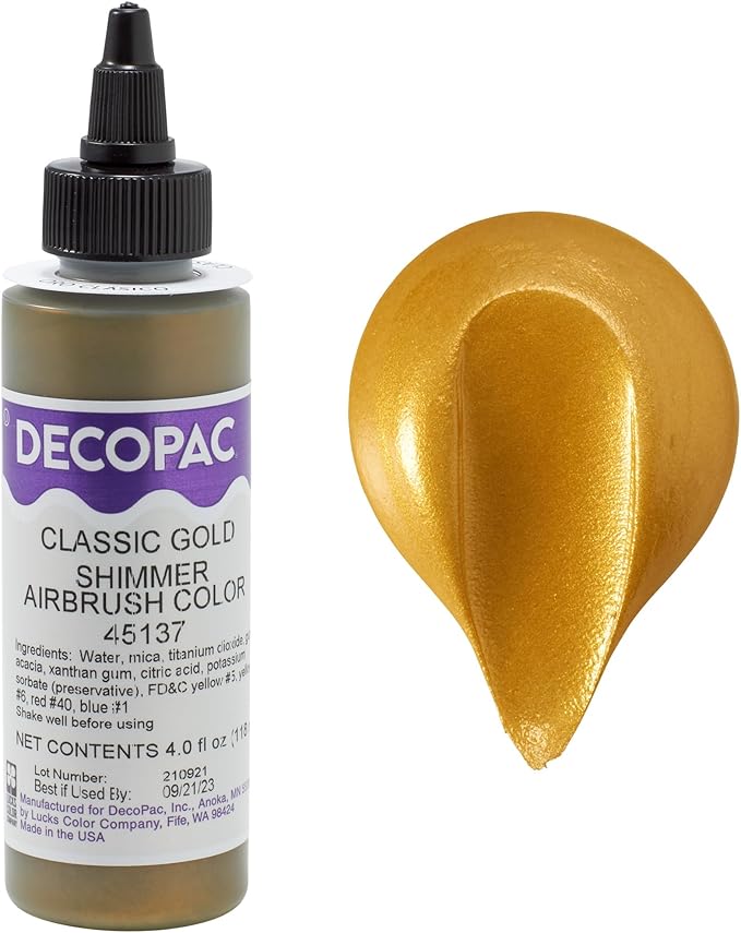 Classic Gold Shimmer Premium Airbrush Color - 4 fl oz