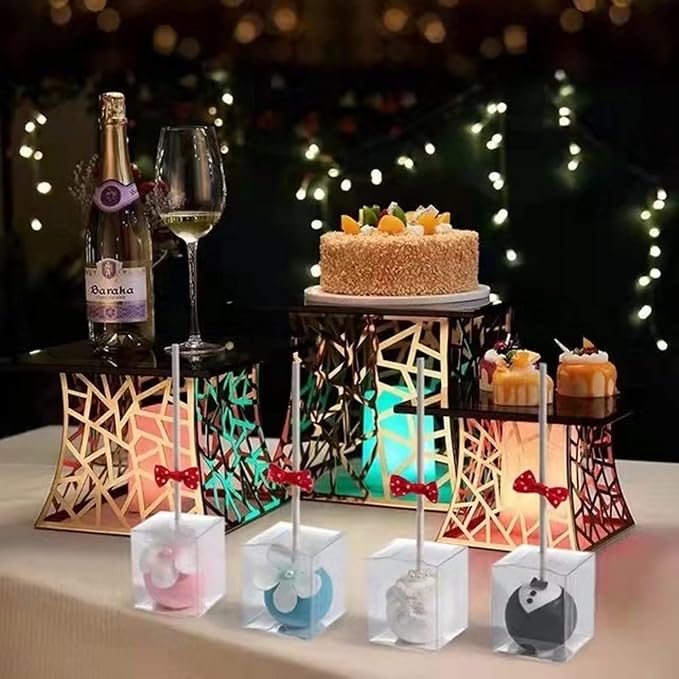 RomanticBaking 200 Pack 1 3/4" x1 3/4"x2"Clear Cake Pop Boxes with Holes Chocolate Truffle Boxes Treat Boxes Small Gift Boxes