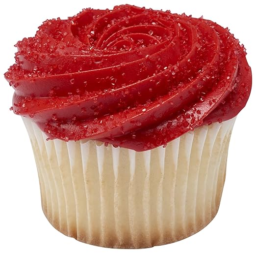 DecoPac Sanding Sugar | Red Edible Sugar Sprinkles | 33oz | Edible Sanding Sugar in Handheld Container | Made In USA | Sugar Sprinkle Mix For Cakes, Cupcakes, Cookies, Extra Large Pack | 33 Ounce - Red