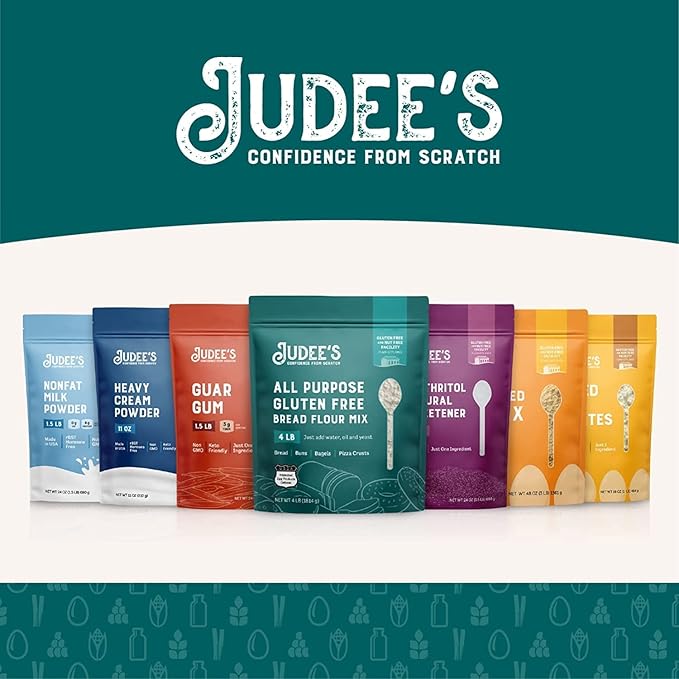 Judee's Brazilian Cheese Bread Mix 2.5 lb - Non-GMO and Just Add Water- Great for preparing in advance and making fresh - Gluten-Free and Nut Free Facility