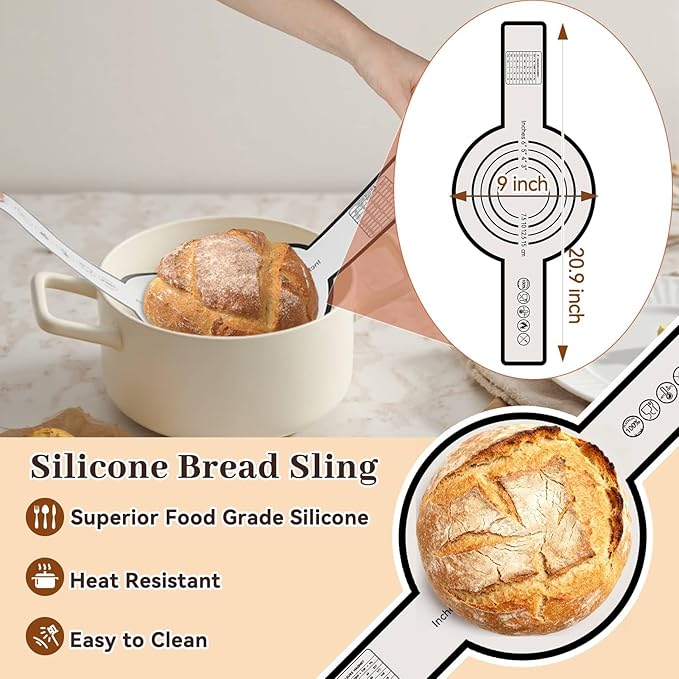 Sourdough Starter Kit, Banneton Bread Proofing Basket with Glass Sourdough Starter Jar, Sourdough Bread Baking Supplies, 9'' Round Bread Proofing Basket, for Bread Making Baking Fermentation