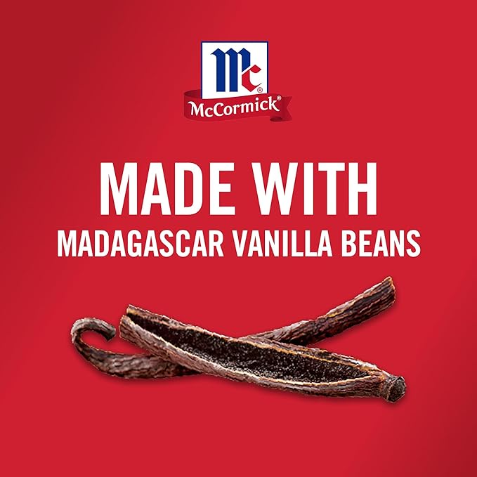 McCormick Vanilla Extract, Pure, Gluten Free, Non-GMO, Made with Madagascar Vanilla Beans, 1 fl oz
