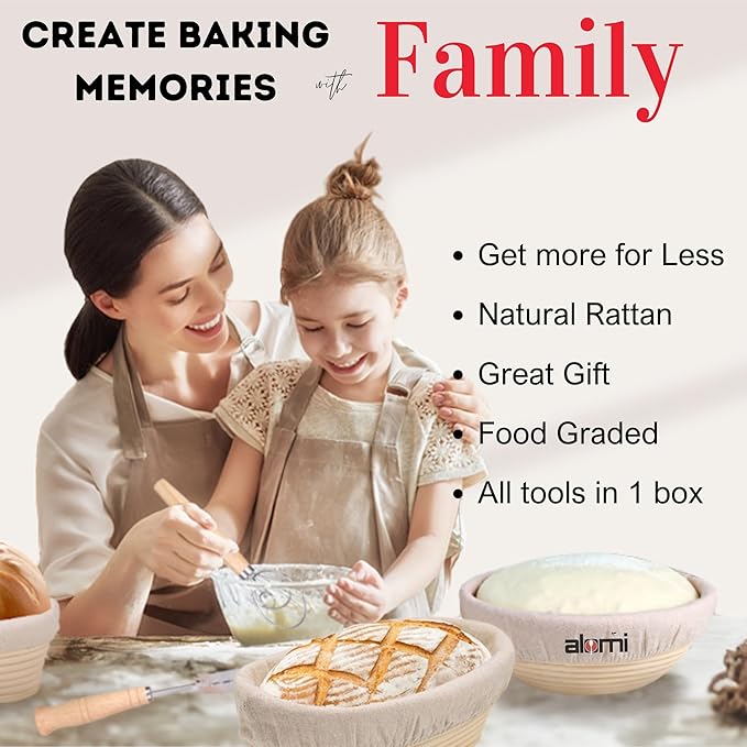 36 PCS Sourdough Starter Kit, Sour Dough Starter Kits, Bread Making Kit, Sourdough Bread Baking Supplies, Bread Proofing Baskets with Starter Jar, Gifts for Bakers Women Wife Mom
