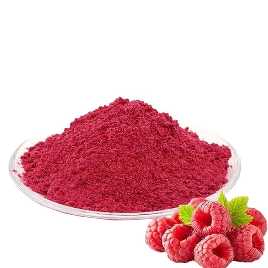 Raspberry powder 6.35oz. Frozen dried fruit powder, used for baking, beverages, smoothies and yogurt