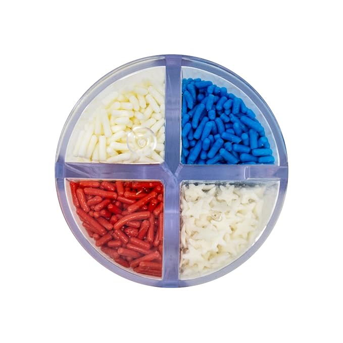 Mystic Sprinkles 4 Cell Sprinkle Assortments (Patriotic Pride Jimmy, Midi)