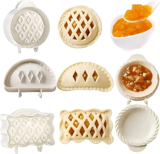Christmas & Thanksgiving Pie Molds Set, Festive Shaped Pie Press Cutters for Mini Pies, Hand Pies, Empanadas – Non-Stick Baking Tools for Holiday Baking & Gifting (C 3PC)