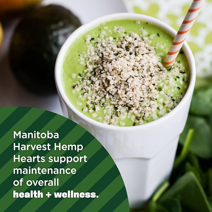 Manitoba Harvest Organic Hemp Seeds, 5 lb, 10g Plant Based Protein and 12g Omega 3 & 6 per Srv, smoothies, yogurt & salad, Non-GMO, Vegan, Keto, Paleo, Gluten Free