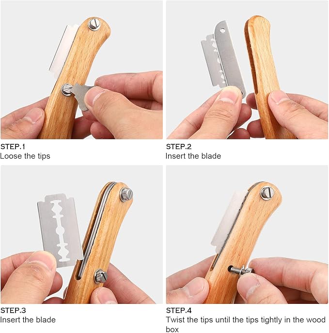 Mudder Bread Lame Scoring Tool Knife Bread Dough Sourdough Tool with 10 Pcs Replaceable Blades Wooden Handle Lame Slashing and 2 Pcs Scoring Knife with Protective Cover for Baking