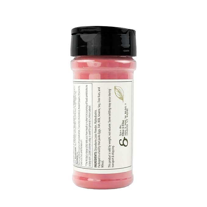 Olive & Vine Strawberry Powder, Sweet & Fruity, For Smoothies & Baking, Rich Tradition, Authentic Taste, For Global Recipes (4.64 Ounce)
