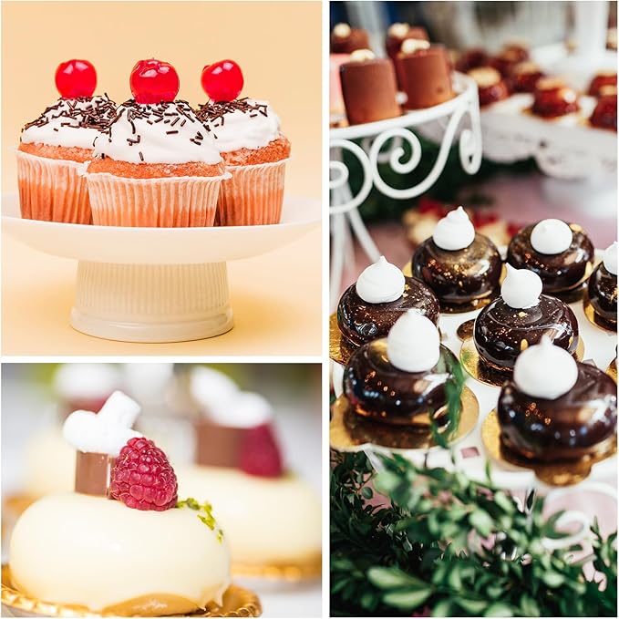 Large Round Piping Tip, 5 Pcs Stainless Steel Round Icing Tips for Cake Cookies Decorating, Pastry Fondant, Macaron, Dessert, Cream, Frosting Filling Professional Baking Decoration Tool