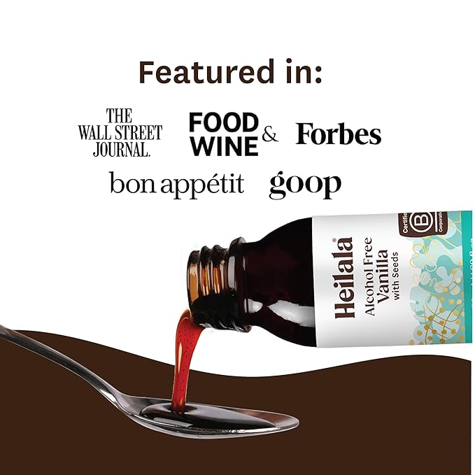 HEILALA - Alcohol Free Pure Vanilla Extract - With Vanilla Bean Seeds - Hand-Selected, Ethically Sourced & Cold-Pressed - 50ml