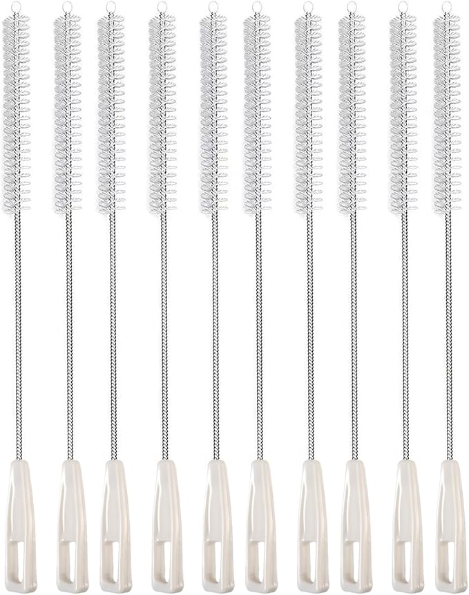Straw Cleaner Brush Bottle Brush Cleaning Brush Straw Brushes for Cleaning Straws Set 10 Pack, 9.5Inch