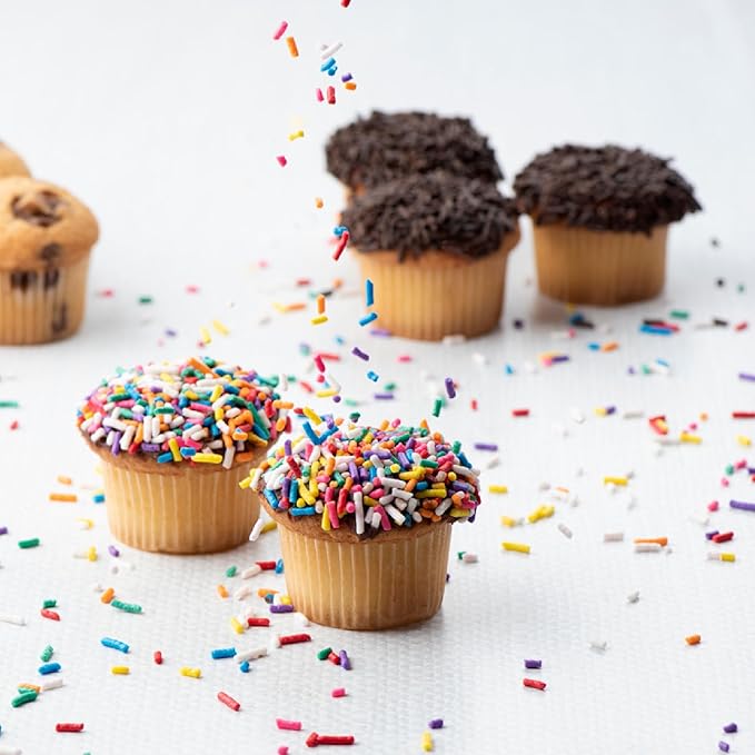 Gourmet Cookie Gift Box | 12 Individually Wrapped Sprinkle Cupcakes | Valentine Cookie Basket | Christmas, New Year’s & Birthdays | Men, Women & Kids | Stern’s Bakery (Sprinkle Cupcake Gift Pack)