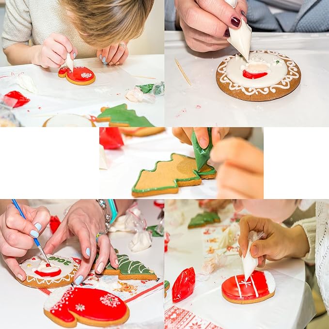 300Pcs Piping Bags Disposable-10Inch Pastry Piping Bags for Royal Icing/Frosting/Cake Decorating-Thickened,Anti-Burst,Anti-Slip with Textured Surface Design,Cakance