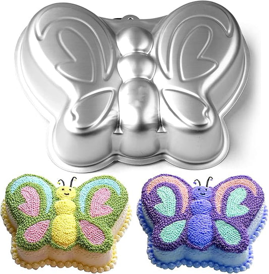10 Inch Butterfly Cake Pan, 3D Nonstick Birthday Cake Pan, Aluminum Alloy Cake Decorating Mold Baking Tools