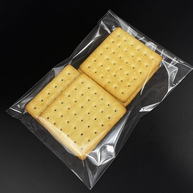5x7 Inch Cookie Bags, 120 Pcs Clear Self Sealing Cellophane Treat Bags for Candy, Jewelry, Gift Wrapping, Party Favors, Crafts, Cookie Wrappers Self Adhesive
