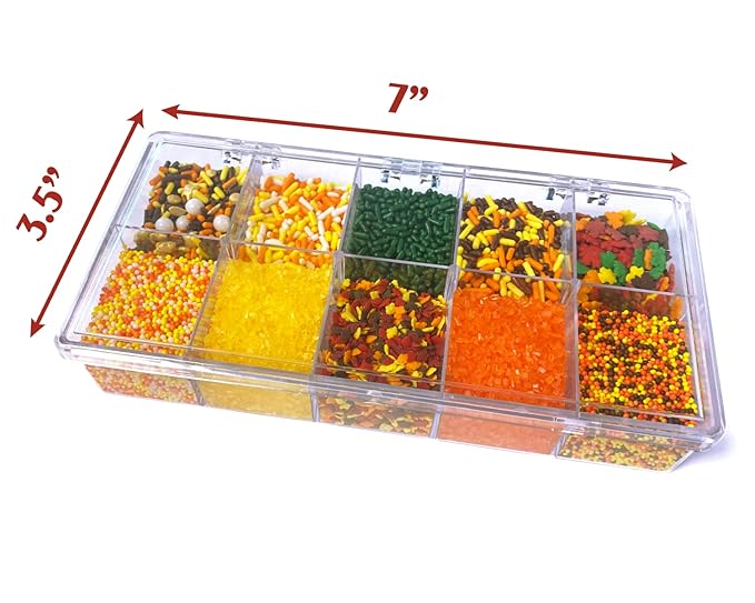 Mystic Sprinkles Autumn/Harvest/Thanksgiving Sprinkle decorating Kits (Sweater Weather Sprinkle Decorating Kit 7.1oz)